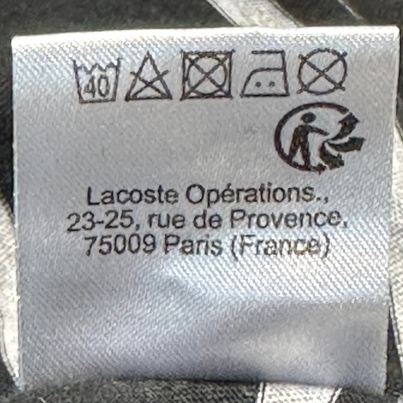 LACOSTE | Men’s Classic Fit Cotton Striped Crew Neck T- Shirt Top Size XL - Picture 13 of 13